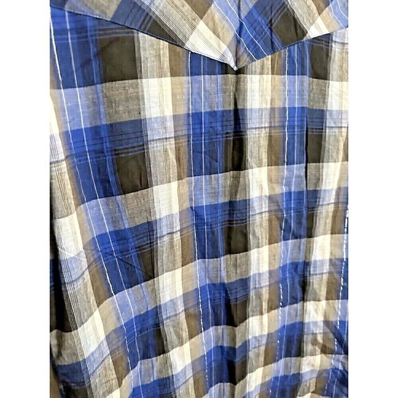 Roper Shirt Size Medium Womens Pearl Snap Long Sleeve Plaid Western Button Down - Picture 5 of 5